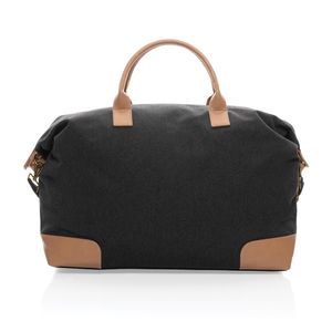 Sac voyage toile recyclé | Sac de voyage publicitaire Noir Black 4