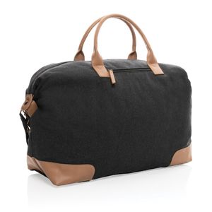 Sac voyage toile recyclé | Sac de voyage publicitaire Noir Black 6