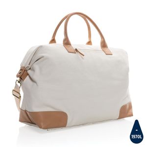 Sac voyage toile recyclé | Sac de voyage publicitaire White