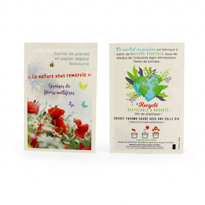 Sachet végétal 100x150 mm | Sachet de graines publicitaire