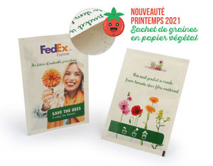 Sachet végétal 82x110 mm | Sachet de graines publicitaire