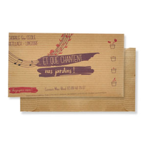 Sachet kraft | Sachet de graines publicitaire