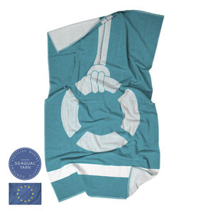 Serviette de plage Bouée | Serviette de plage publicitaire Turquoise 1