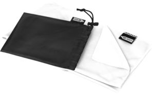 Serviette rPET Raquel | Serviette de sport publicitaire Blanc