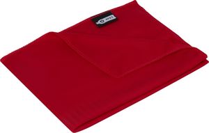 Serviette rPET Raquel | Serviette de sport publicitaire Rouge 3