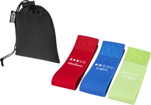 Set sangles yoga | Set de 3 sangles publicitaire Multicolore