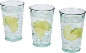 Set 3 verres recyclés | Set de 3 verres recyclés personnalisés Translucide 6