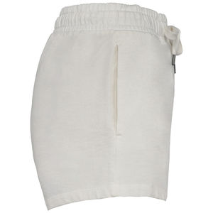 Short coton bio Terry F | Short publicitaire Washed Ivory 4