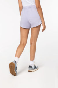 Short coton bio Terry F | Short publicitaire Washed Ivory 8