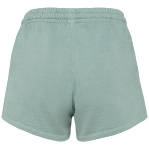 Short coton bio Terry F | Short publicitaire Washed Jade Green 3