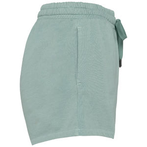 Short coton bio Terry F | Short publicitaire Washed Jade Green 4