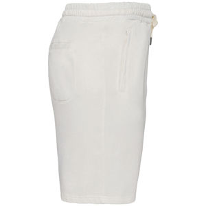 Short coton bio Terry H | Short publicitaire Washed Ivory 4