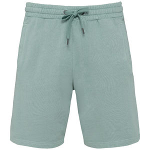 Short coton bio Terry H | Short publicitaire Washed Jade Green 2