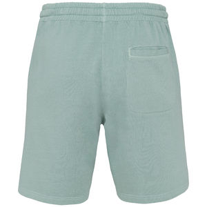 Short coton bio Terry H | Short publicitaire Washed Jade Green 3