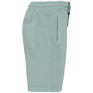 Short coton bio Terry H | Short publicitaire Washed Jade Green 4