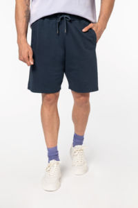 Short coton bio Terry H | Short publicitaire Washed navy blue 5