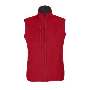 Softshell sans manche F | Softshell publicitaire Rouge Piment