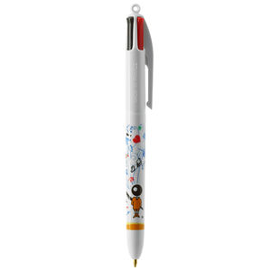 Stylo BIC® 4 Couleurs Publicitaire | Stylo Personnalisé | KelCom Blanc 8