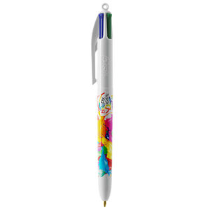 Stylo BIC® 4 Couleurs Publicitaire | Stylo Personnalisé | KelCom Blanc 9