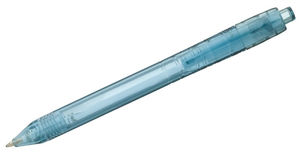 Stylo bille Vancouver | Stylo bille personnalisable Bleu translucide