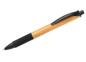 Stylo bambou fibre de paille | Stylo bille personnalisé Black