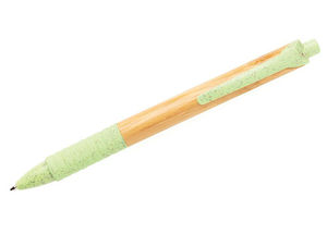 Stylo bambou fibre de paille | Stylo bille personnalisé Green 2