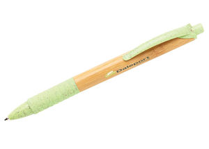 Stylo bambou fibre de paille | Stylo bille personnalisé Green 3