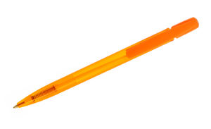 Stylo bille Media Clic | Stylo bille publicitaire Orange clear