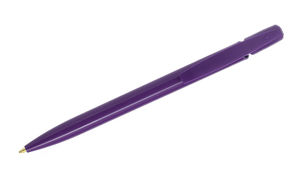 Stylo bille Media Clic | Stylo bille publicitaire Violet Poli