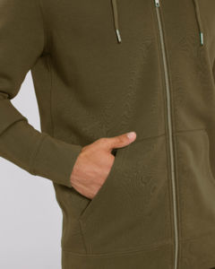 Sweat capuche molleton | Sweat à capuche personnalisé British Khaki 3