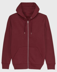 Sweat capuche molleton | Sweat à capuche personnalisé Burgundy 1