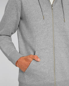 Sweat capuche molleton | Sweat à capuche personnalisé Heather Grey 3