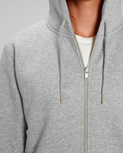 Sweat capuche molleton | Sweat à capuche personnalisé Heather Grey 4