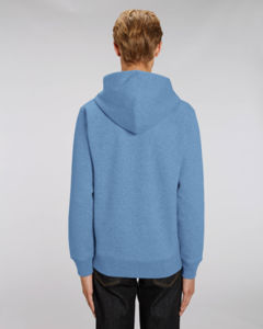 Sweat capuche molleton | Sweat à capuche personnalisé Mid Heather Blue 2