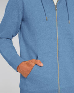 Sweat capuche molleton | Sweat à capuche personnalisé Mid Heather Blue 3