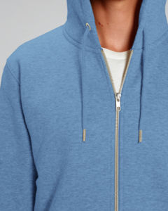 Sweat capuche molleton | Sweat à capuche personnalisé Mid Heather Blue 4