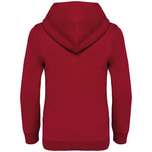 Sweat capuche enfant | Sweat à capuche publicitaire Hibiscus red 1