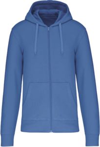 Sweat zippé capuche H | Sweat à capuche publicitaire Light royal blue