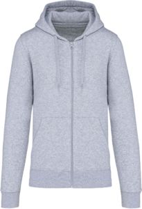 Sweat zippé capuche H | Sweat à capuche publicitaire Oxford Grey