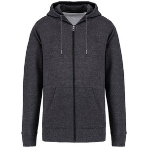Sweat zippé recyclé | Sweat à capuche publicitaire Recycled Anthracite 11