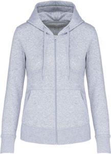 Sweat zippé capuche F | Sweat à capuche publicitaire Oxford Grey