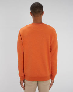 Sweat coton bio | Sweat personnalisé Black Heather Orange 4