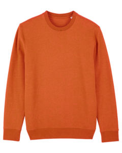 Sweat coton bio | Sweat personnalisé Black Heather Orange 6