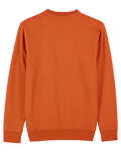 Sweat coton bio | Sweat personnalisé Black Heather Orange 7