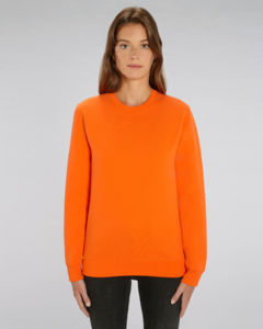 Sweat coton bio | Sweat personnalisé Bright Orange 1