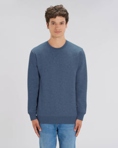 Sweat coton bio | Sweat personnalisé Dark Heather Blue