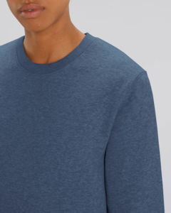 Sweat coton bio | Sweat personnalisé Dark Heather Blue 6