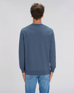 Sweat coton bio | Sweat personnalisé Dark Heather Blue 7