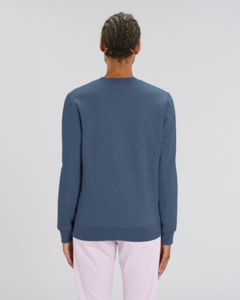 Sweat coton bio | Sweat personnalisé Dark Heather Blue 8