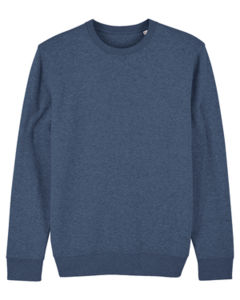 Sweat coton bio | Sweat personnalisé Dark Heather Blue 9